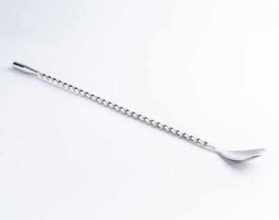 Silver mixing spoon