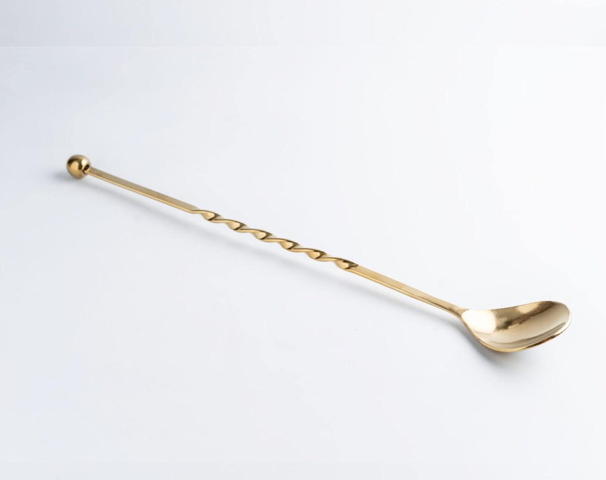 Gold mixing spoon