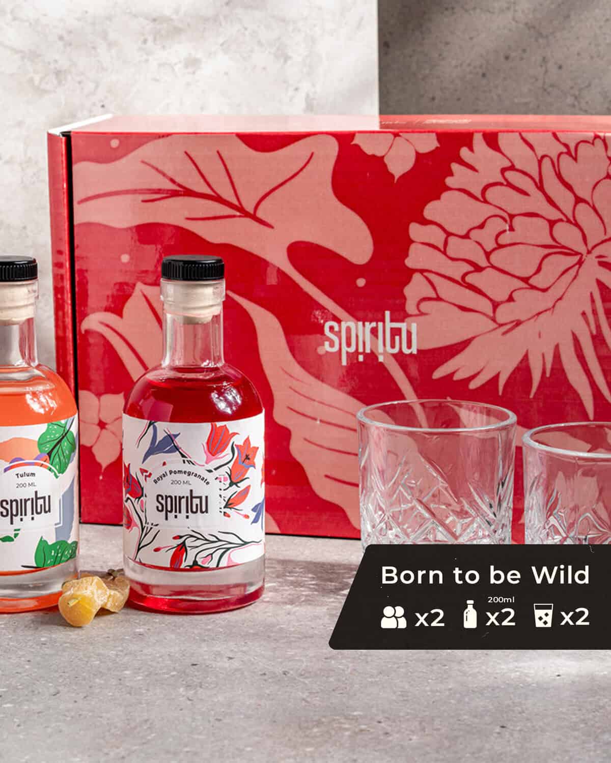 Born To Be Wild With Icons מארז מתנה ליולדת - קוקטיילים עם אלכוהול - Born to be Wild – תמונה 1